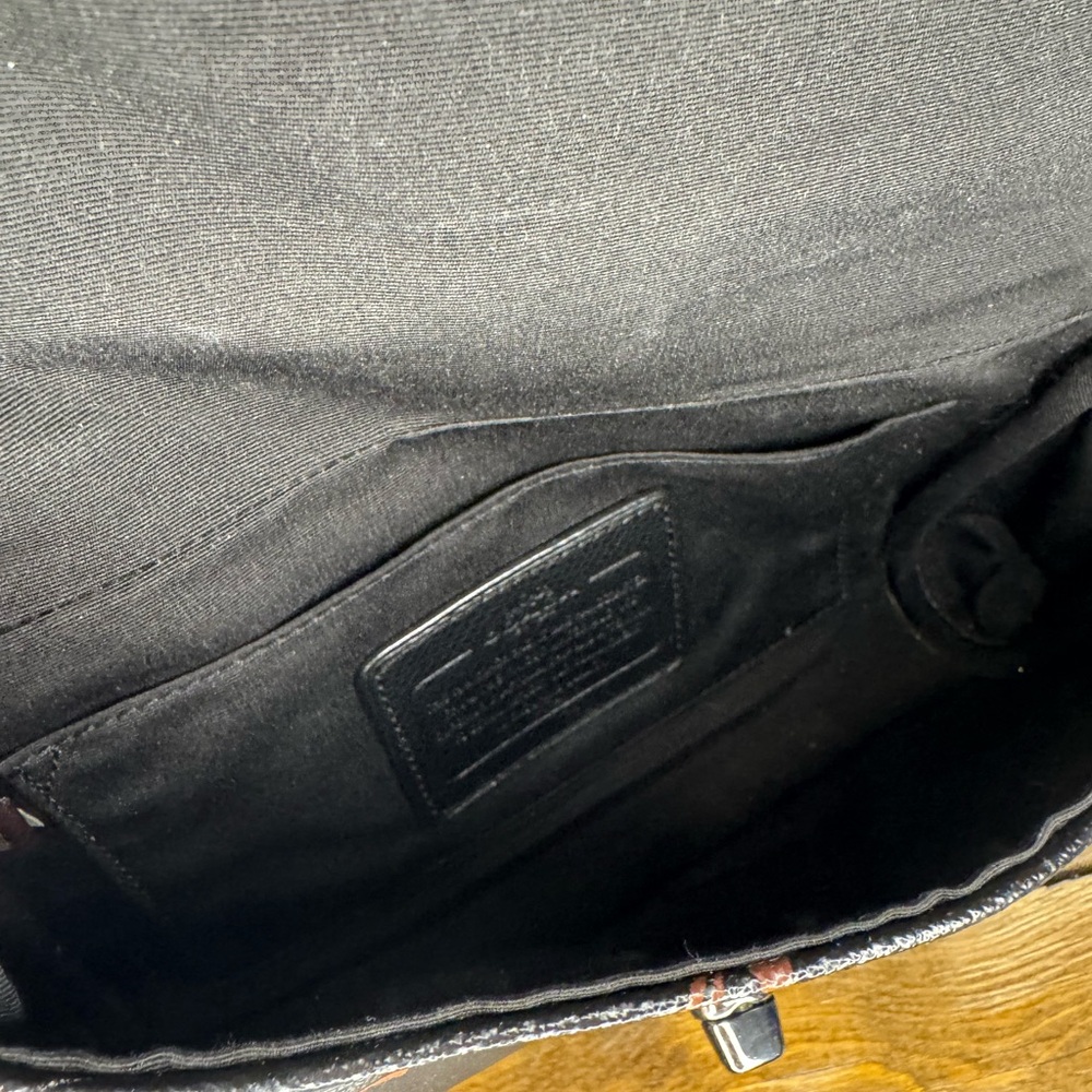 EUC COACH STAR CANYON Black shoulder bag/missing strap - Picture 6 of 7